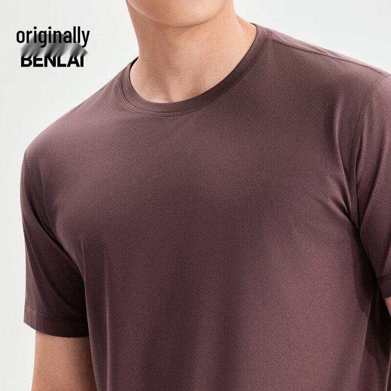 Benlai Men's Quick-Dry Round Neck Short Sleeve T-Shirt
