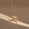 Easter Painted Basket Pendant Necklace Simple Versatile Light Luxury Collarbone Chain Girlfriend Gift