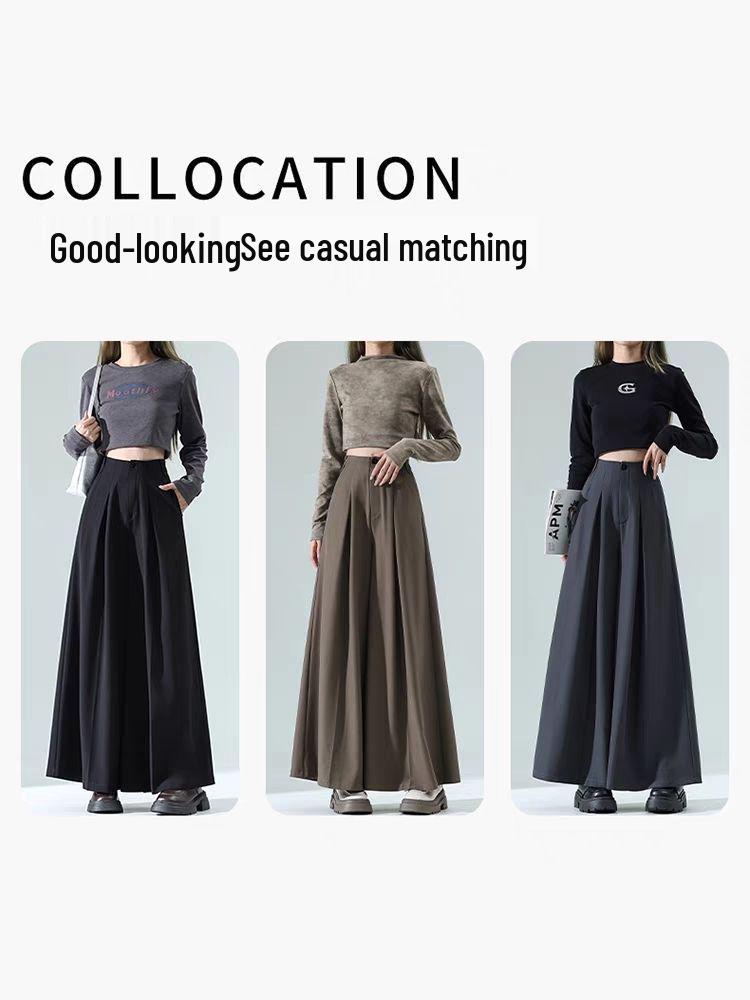 Women's High-Waisted A-Line Wide-Leg Culottes - Spring/Autumn 2025 Collection