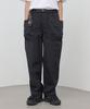 MODERMENT [Nylon] Belted Tech Cargo String Pants [Beige]