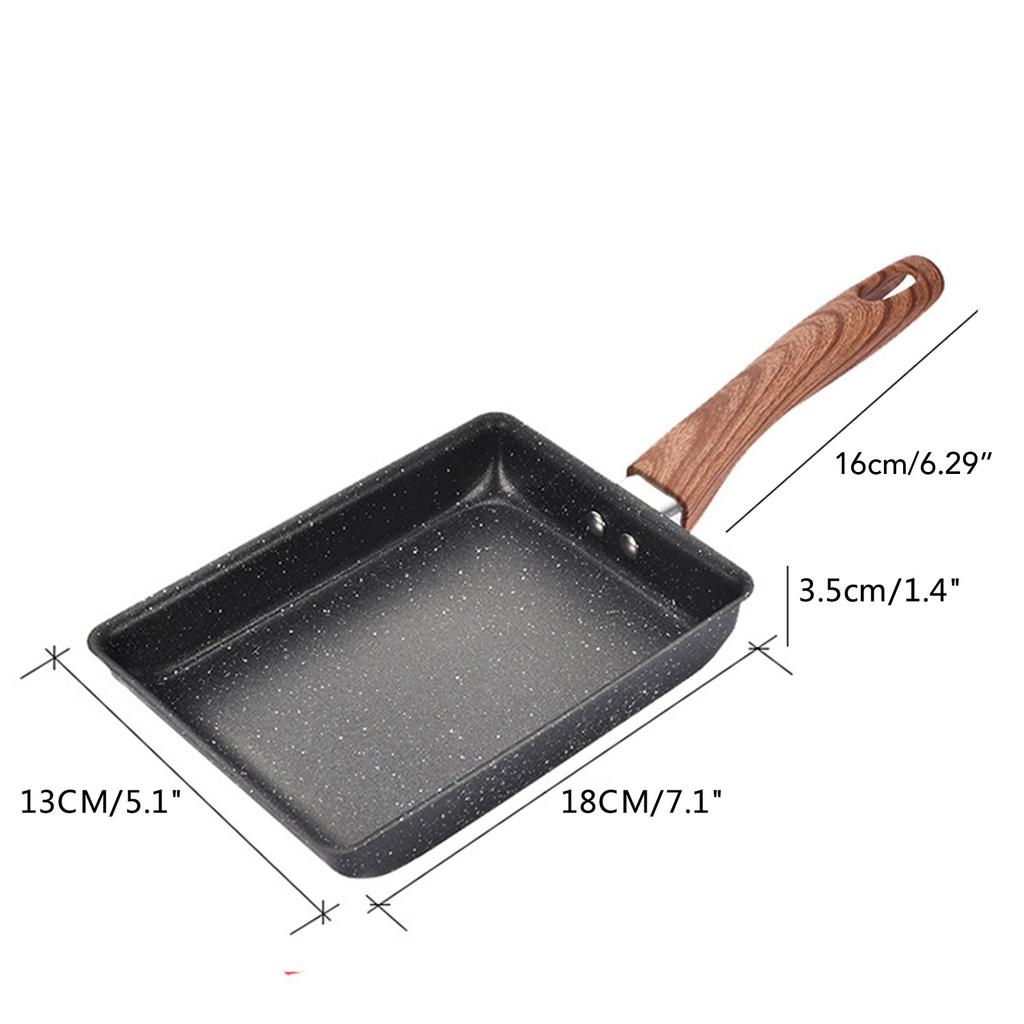 Tamagoyaki Pan Japanese Omelette Pan Egg-Pan Frying Pan No Oil Non-stick Yuzishao Retangle Omelet Pan