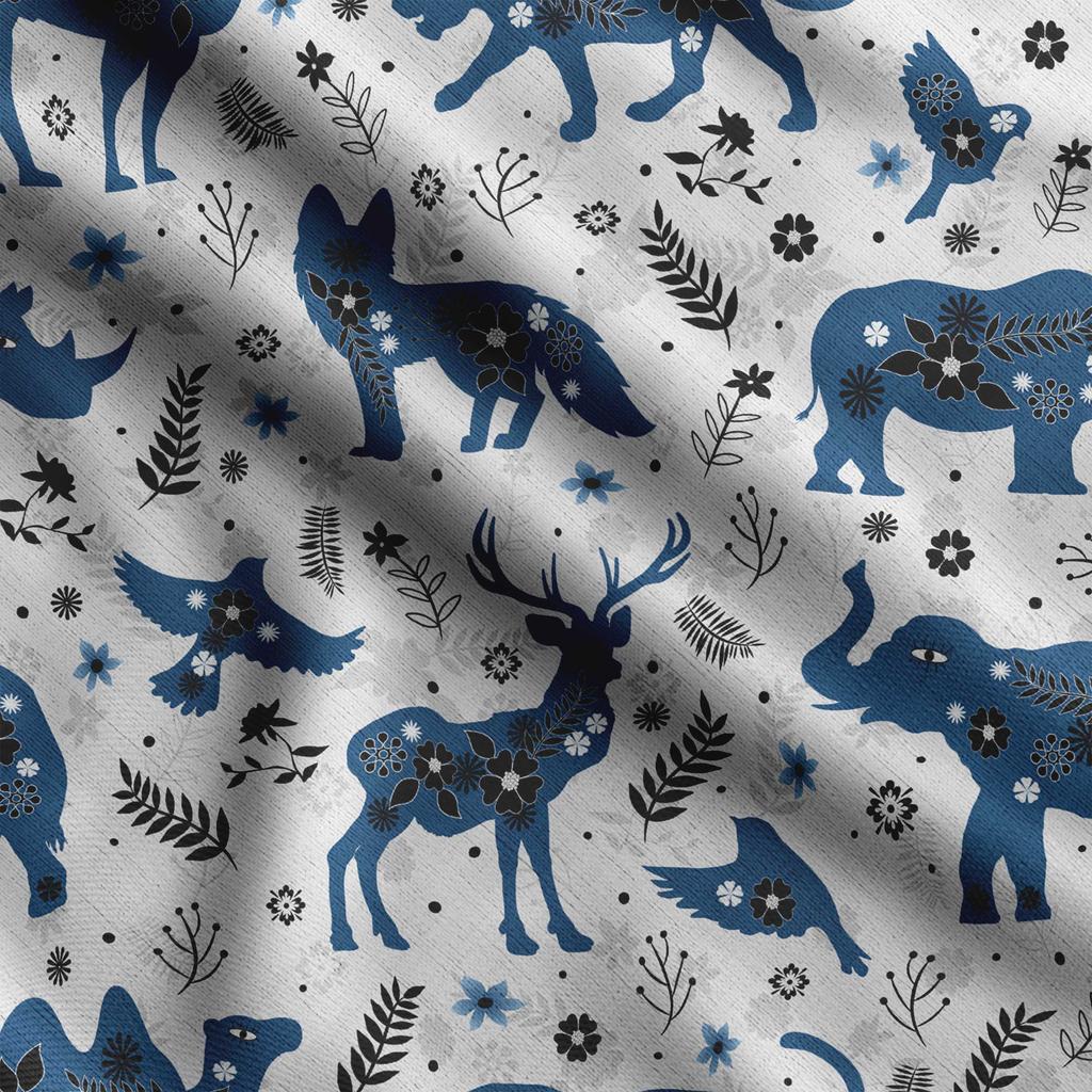 Soimoi Tierdruck, Baumwollbatist, Quiltstoff, verkaufter Massenware 42 Zoll breit, mittelschwerer Baumwollstoff, Nähzubehör,