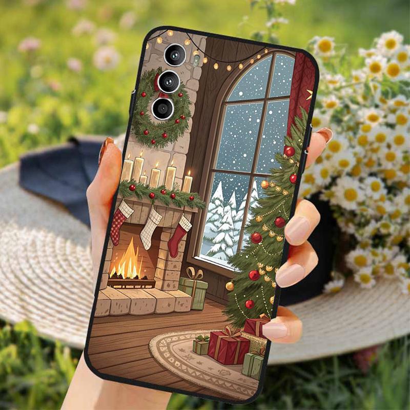 

Christmas Art Phone Case For Moto G85 G55 G05 G14 G75 G31 G50 G52 G60 G13 G32 G84 G54 G53 G72 G24 Power Moto G85