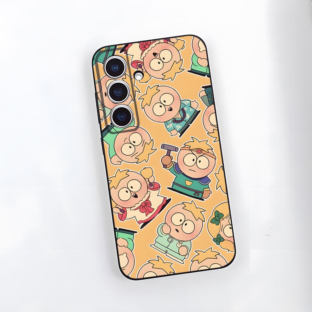 

South Park Cute Cartoon Phone Case For Samsung S26 S25 Plus S20 S20 Plus S22 Ultra S23 FE S21 Plus S21 Ultra Soft Cover Samsung S21