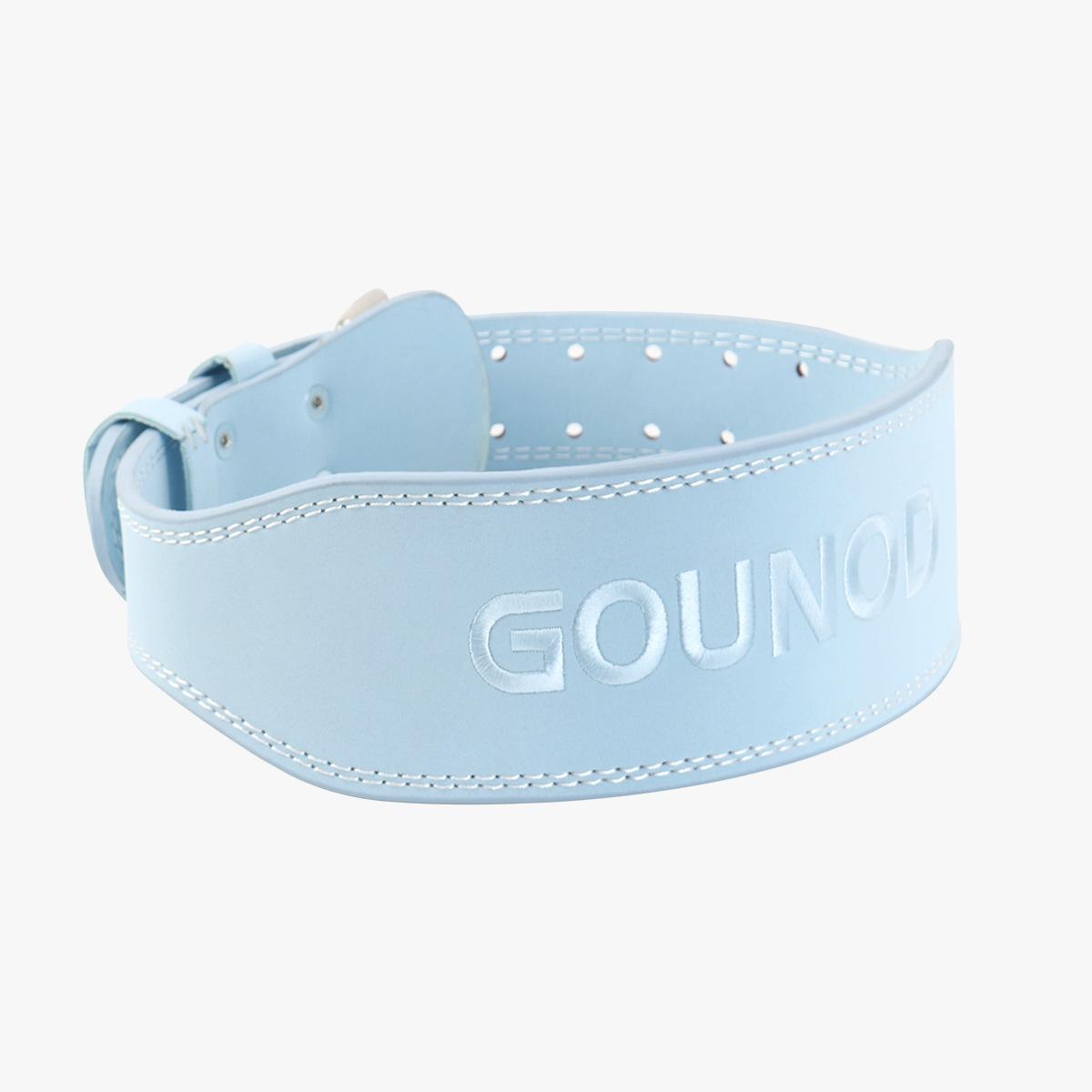 

OLIKEI Профессиональный кожаный пояс для тяжелой атлетики для женщин, тренажерный зал, фитнес, пояс для поддержки талии, приседания, становая тяга, поясничный бандаж, спортивная защита талии S синий