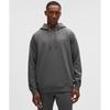 Lululemon Smooth Spacer Classic Fit Pullover Hoodie  Wordmark Onyx Grey