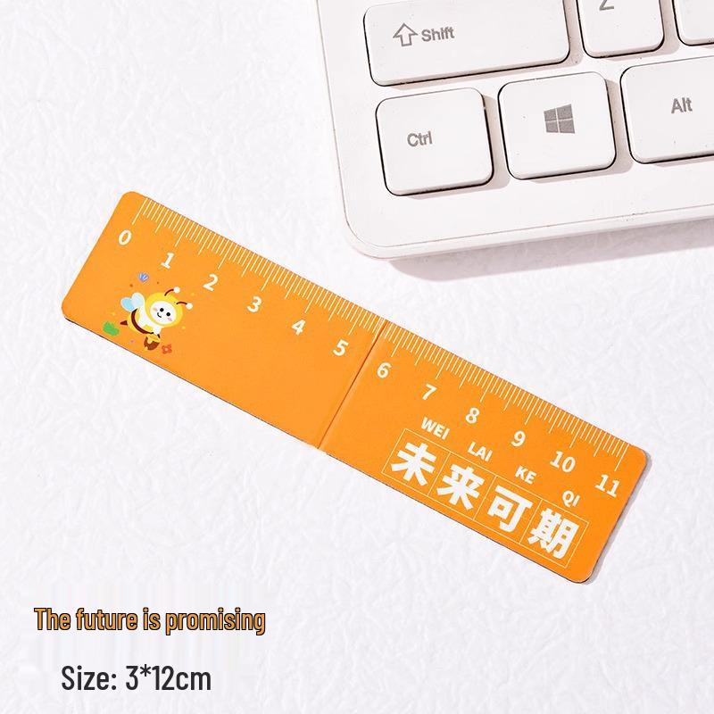 Creative Cartoon Magnetic Bookmark & Ruler - Cute and Inspirational Folding Page Clip