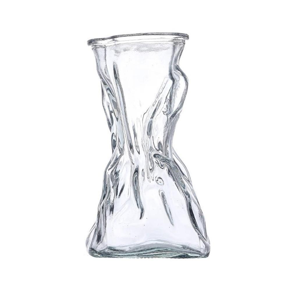 Forme Créative Vase Transparent Irrégulier Centres de Table Bouteille pour Plantes Affichage de Bureau