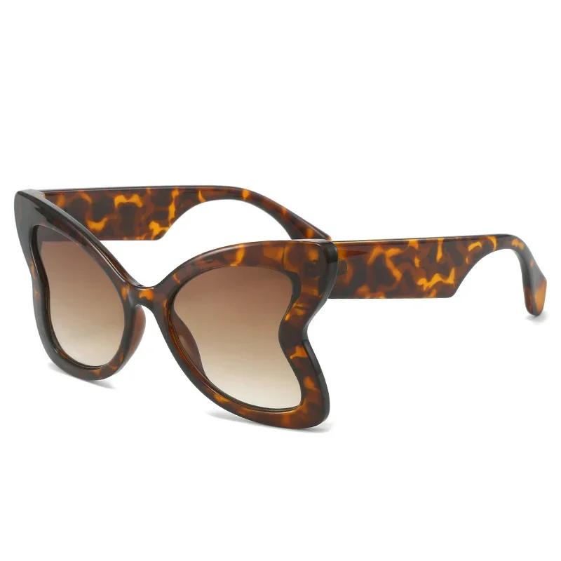 

Oversized Leopard Elegant Butterfly Sun Glasses Glasses Ladies For Men Trendy Luxury Designer Style Style Classic Punk Lady Big Spectacle Frame As the picture
