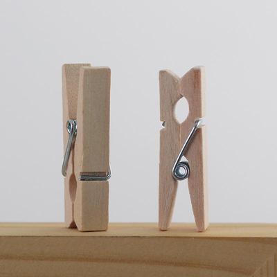 Μίνι Κλιπς από Φυσικό Ξύλο 3,5cm για Έργα DIY, Έκθεση Φωτογραφιών και Διακόσμηση