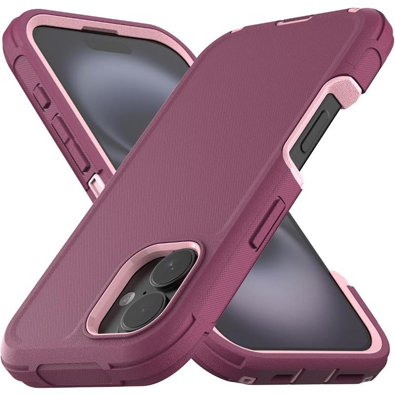 Military Grade Armor Full Body Protection Hard Cases for IPhone 17 Air 16E 16 Pro Max Rugged Shockproof Dustproof Phone Cover