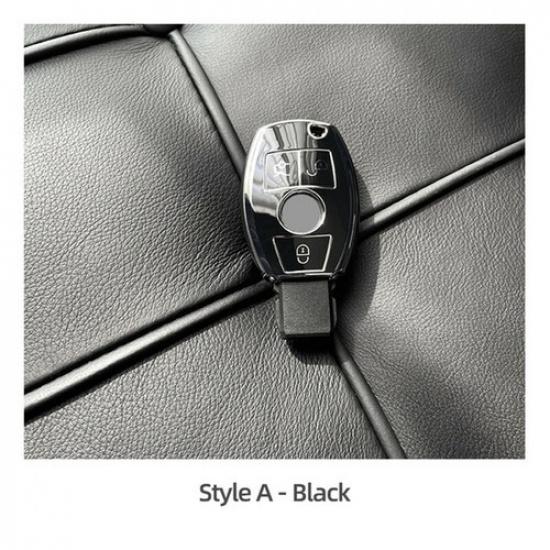For Mercedes Benz C E 3 Button Remote Key Fob Cover Case Shell TPU Protector
