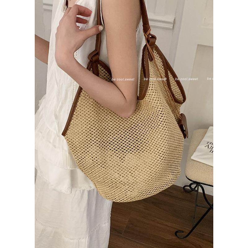 Summer Fashionable Large-capacity Underarm Bag, Versatile Single-shoulder Vegetable Basket Bag