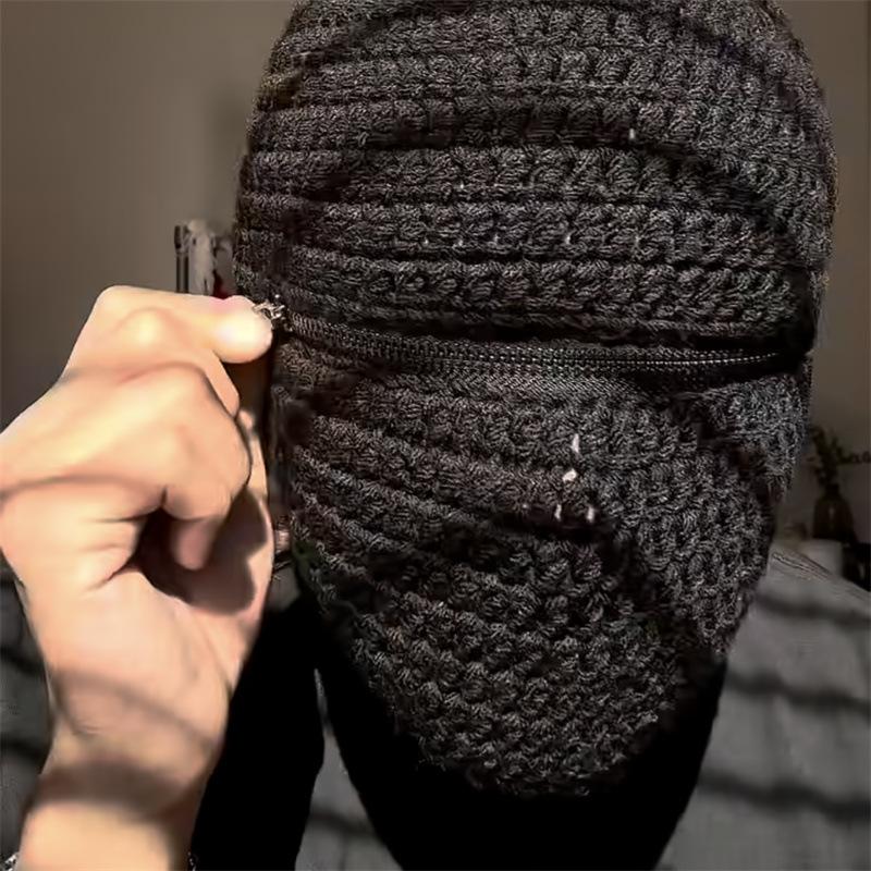 New Handmade Crocheted Ice Woolen Hat, Warm and Cute Cartoon Headgear for Autumn and Winter