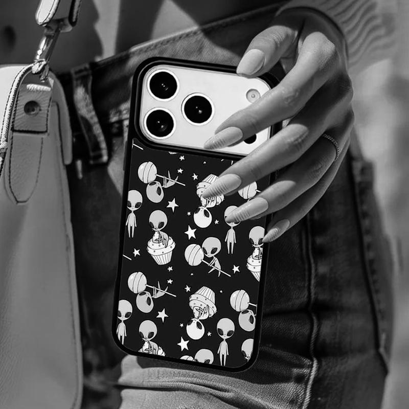 Alien Martian Humans Arent Real Phone Case For iPhone 17 Air 14 15 13 12 Max Cover For Apple 14 15 16 16e 11 Pro Max Plus Coque