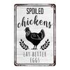 Decorative Metal Wall Sign Rooster Chicken Tin Art 20x30cm Home Kitchen Farmhouse Decor Vintage Retro Poster