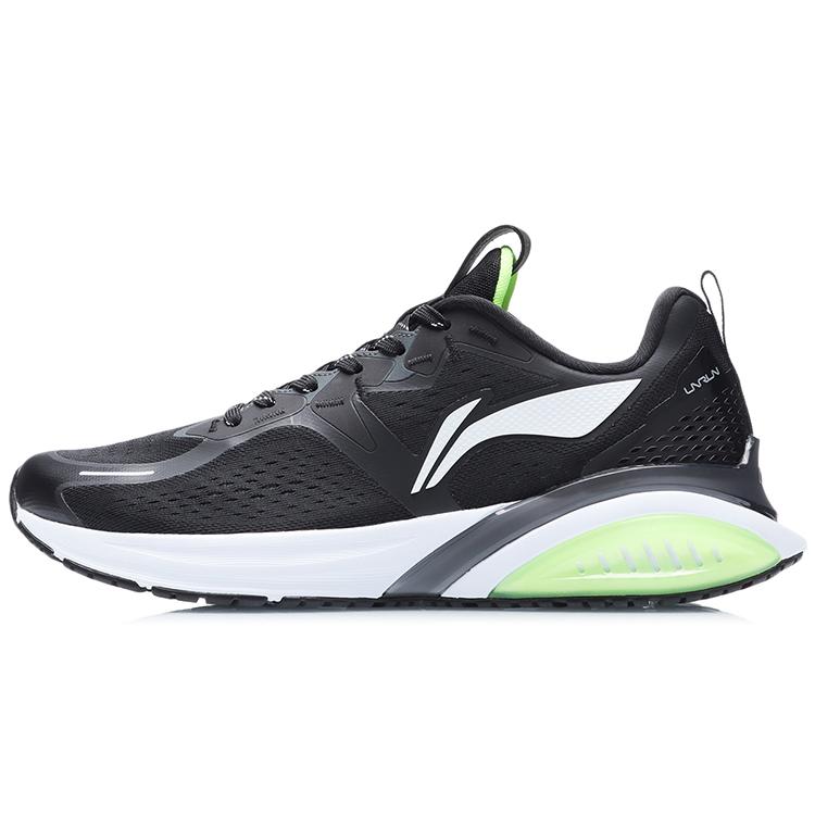 New LINING Cloud 5 V2 Running Shoes Men Low Top Black ARSS053-2