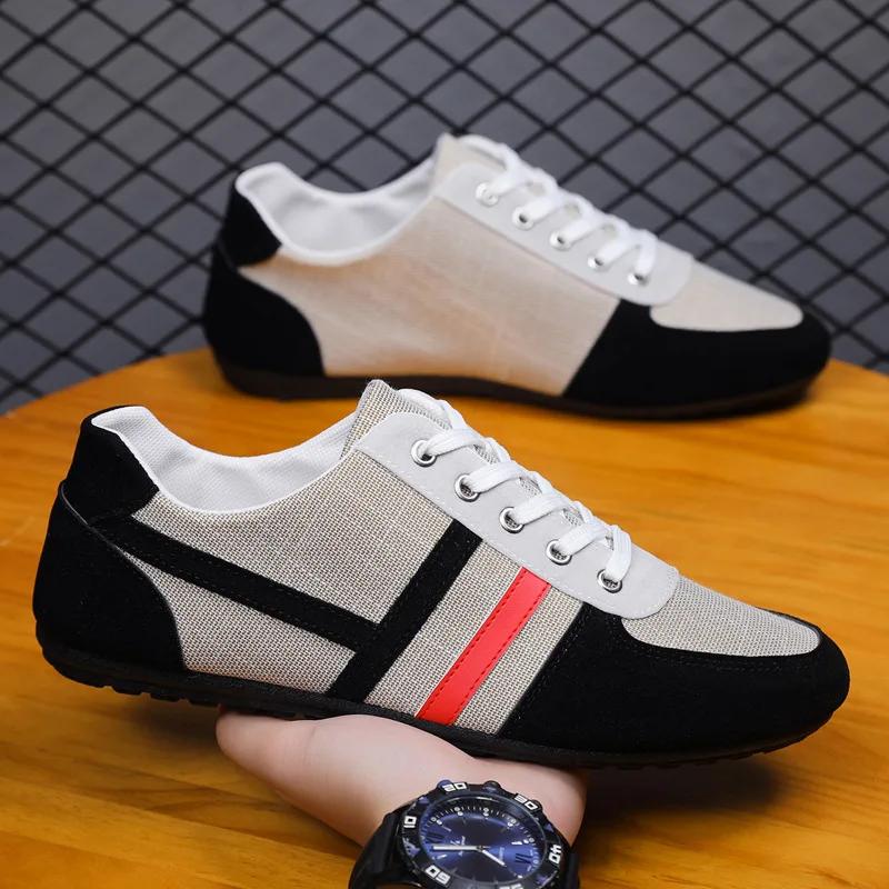 Casual Shoes for Men Fashion Men's Loafers Lightweight Breathable Mens Flats Canvas Shoes Male Leisure Shoes  Para Hombre