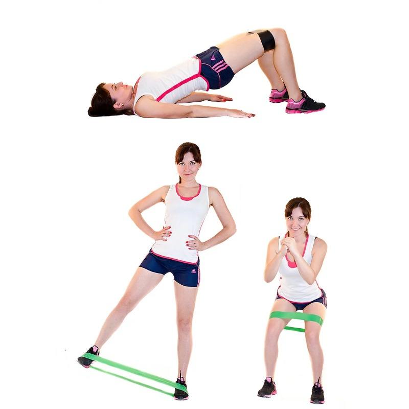 4 Stück/Set Elastische Widerstandsbänder Workout Gummi-Schlaufe für Fitnessstudio Krafttraining Elastische Bänder Fitnessgeräte Expander