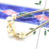 Miaomyao Hairpin Drumstick Hair Ornament Japanese Style Tomesode Metal Cubic Zirconia Flower Plum Blossom White Plum Pearl Bijou Comb Hair Accessory