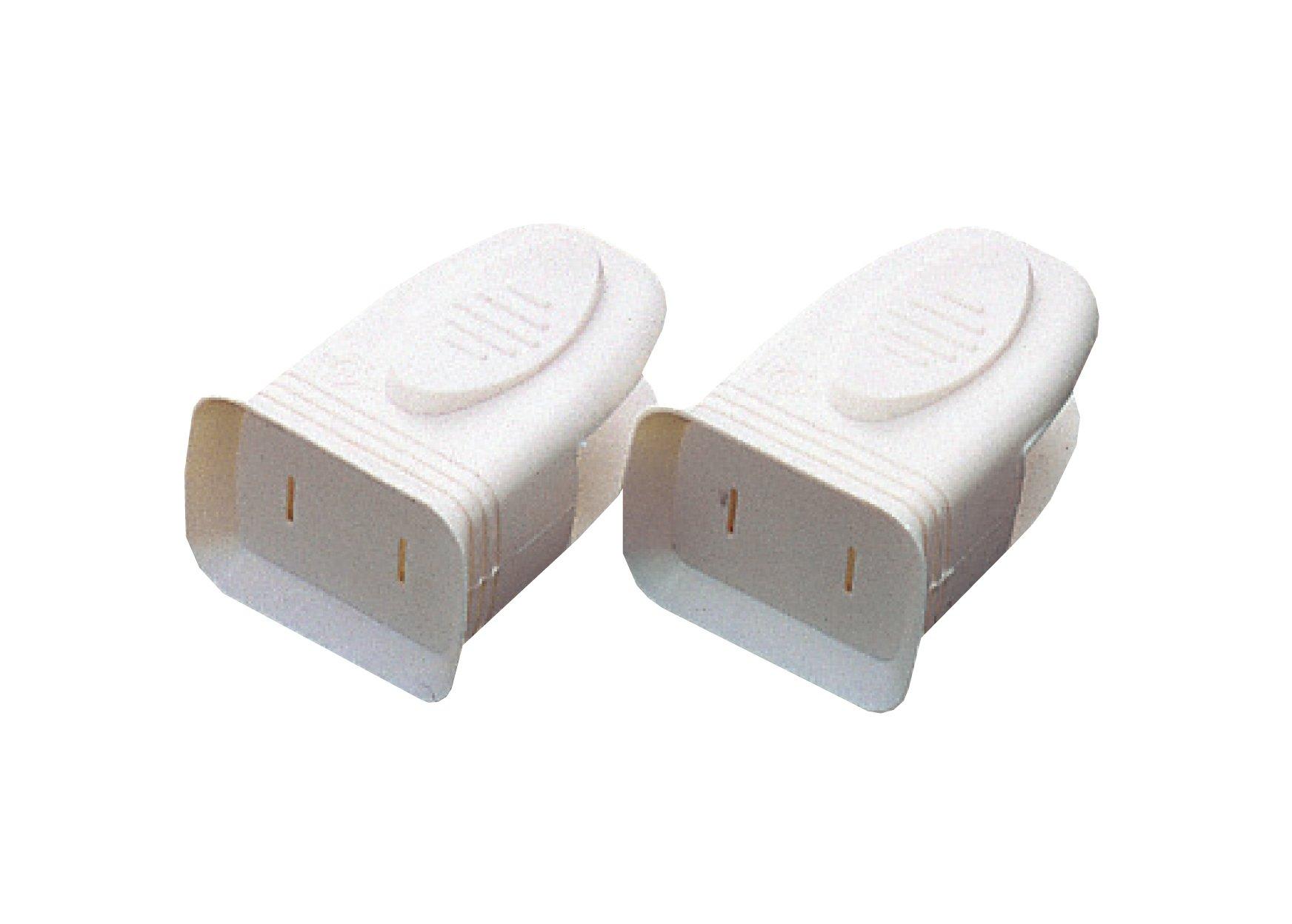 Asahi Denki Kasei Smile Kids Outlet Safety Plug Cover, Easy-Grip Cover, 2-Pack, White, AKN-08 белый