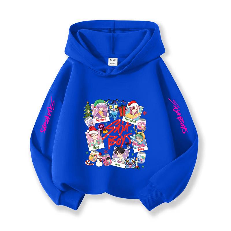 Kpop Christmas Casual Children's Hoodie Halloween Korean Fashion Comfortable Sweatshirt Children's Gift Girls Autumn Winter Set