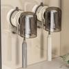 Suction Cup Toothbrush Holder, Wall Mount, Easy Install, No Drill, Modern Multifunction Bathroom