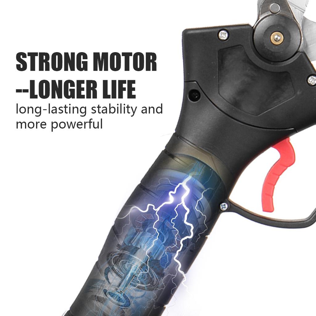 30mm 600W Cordless Electric Scissors Pruning Shears Tree Branch Pruner Garden Tools With 7500mAh 1/2 Battery
