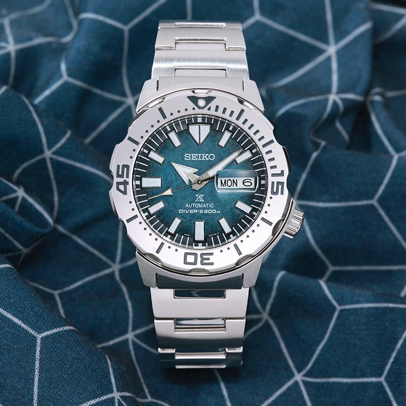 SEIKO Prospe Mechanical Movement Stainless Steel Strap Watch Men's Watches Blue Dial SRPH75K1