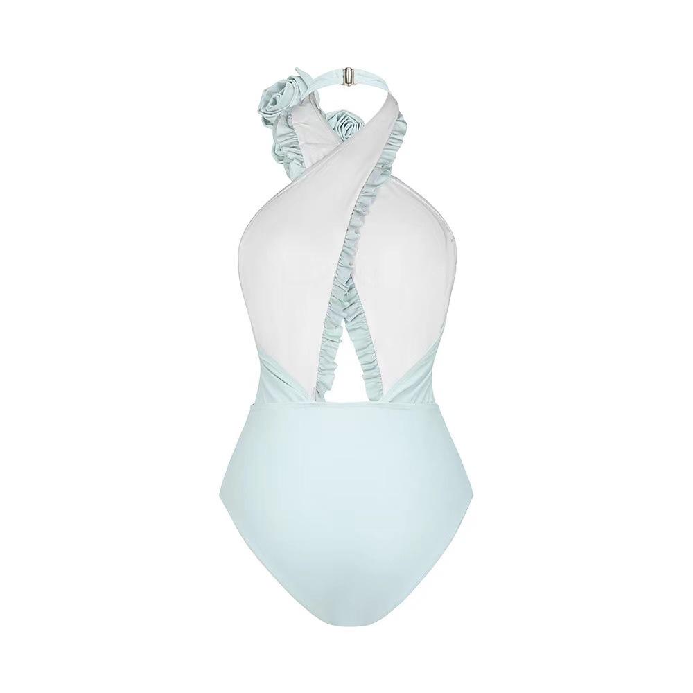 2024 Fashion Floral Bikini Set & Sun Protection Beach Dress