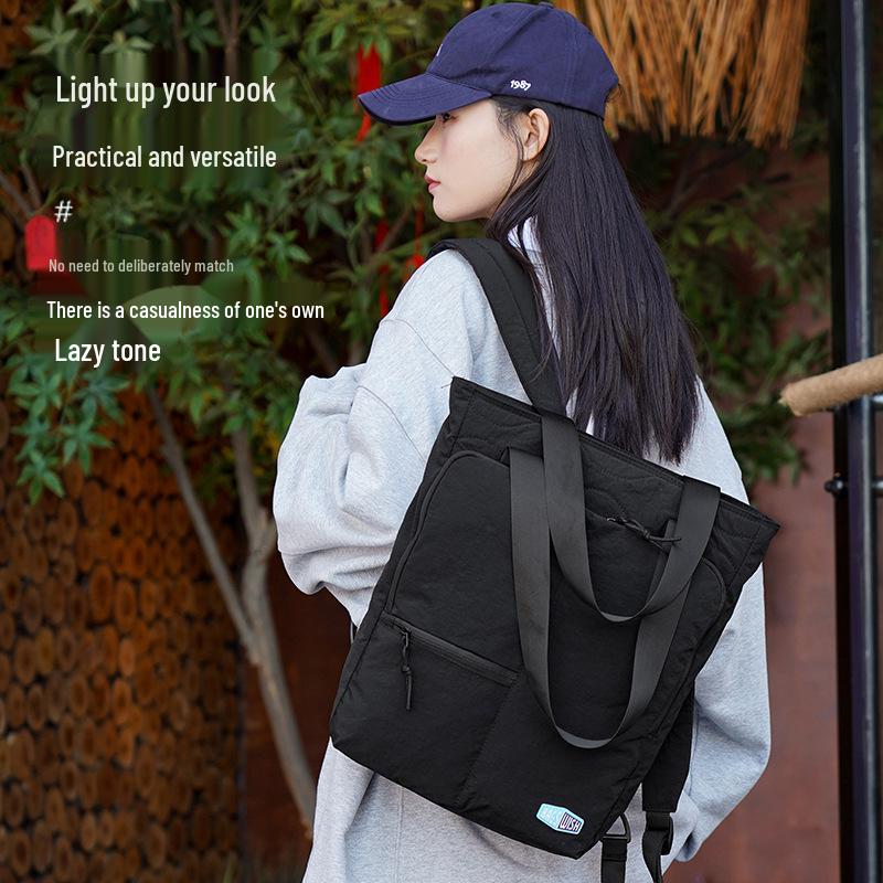 Versatile Multifunctional Nylon Backpack & Stylish Shoulder Bag