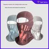 Wärmeempfindliche Winter-Radfahr-Gesichtsmaske: Farbwechselnde, Sonnenschutz-, Plüschgefütterte, Atmungsaktive Nylon-Kopfbedeckung