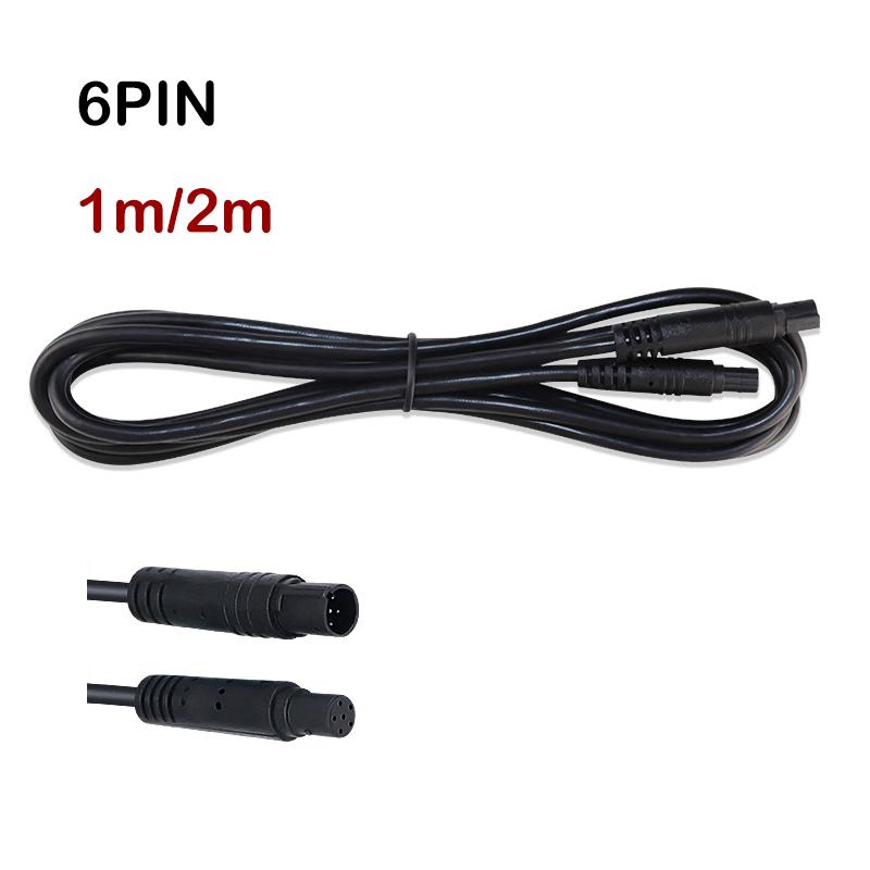 6pin Male To Female Car DVR Camera Rear View Camera Copper Connector Cable Wire 6 Core Vehicle Cord Extension HD Monitor Q1