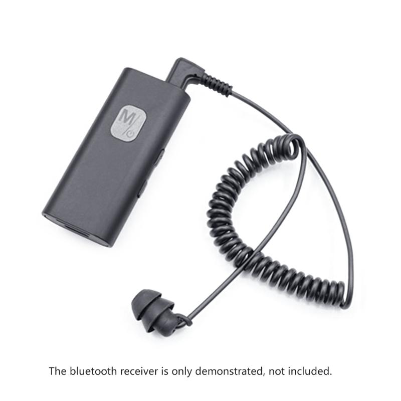 Universal 3.5mm Single Side Lavalier Earphone In Ear Earbud Spring Headset for Phones MP3 MP4 Players Audio Receiver