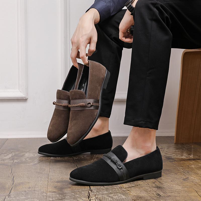 Fashion Leather Shoes Casual Business Shoes for Men Dress Tenis De Hombre Moccasins Mokasin Tenis Caballero Designer