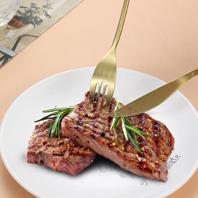 4 ks Matné leštěné 18/10 nerezové příbory Příbory Sada příborů Svatební nádobí Nůž Lžíce Vidlička Sada příborů