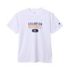 Short Sleeve Shirt for Short Crew Quick Graphic Logo Short Sleeve White Kids, Sleeve, Neck, Antibacterial, Deodorizing, Drying, Print,