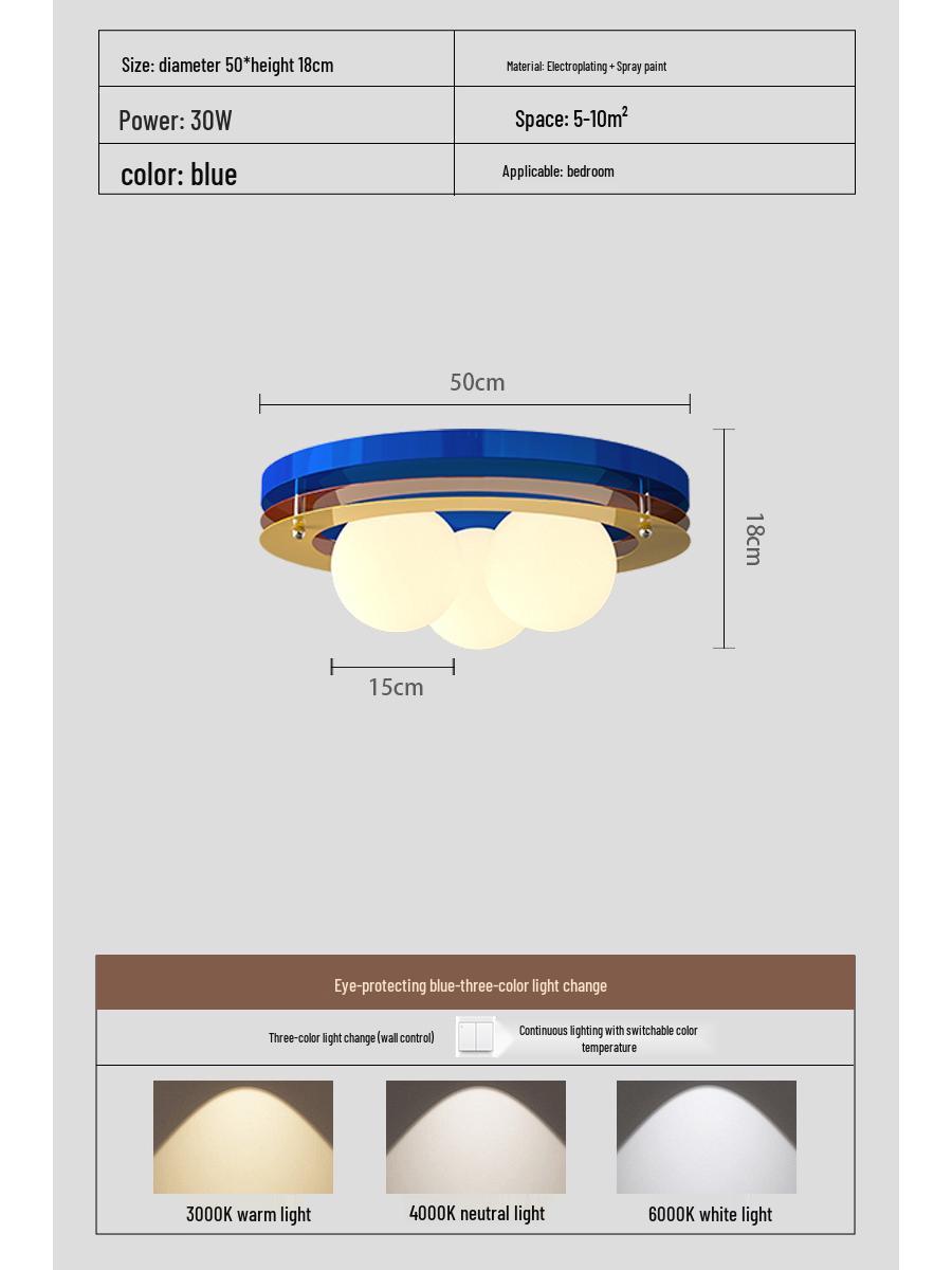 Children s Room Ceiling Light: Full Spectrum Rainbow & Cloud Design Tri-color Lighting