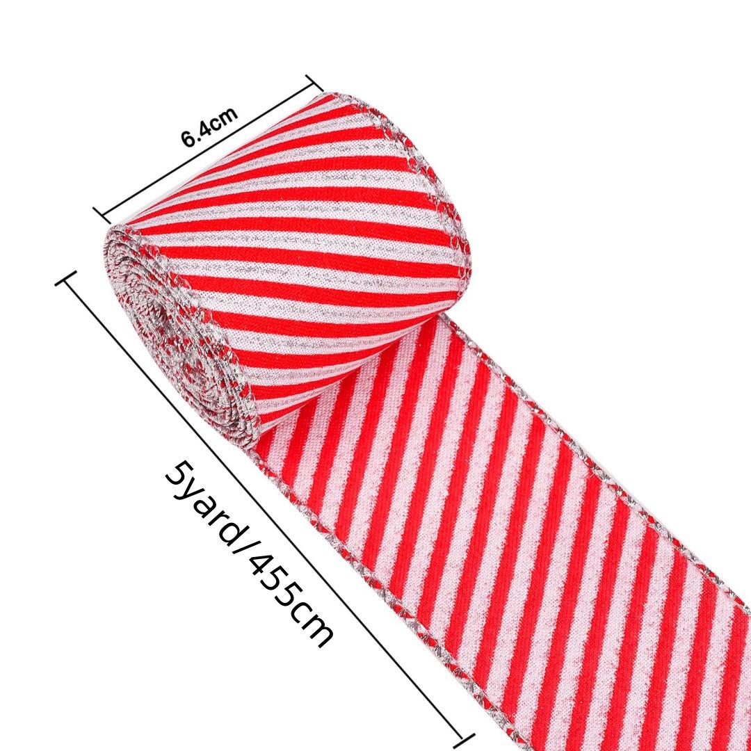 

Christmas Red & White Plaid Ribbon: 2 Styles for Gift Bows & Scene Decorations