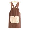 Waterproof Household Work Apron X-Back Dishwashing Cleaning Apron Waiter Sleeveless Apron  BBQ