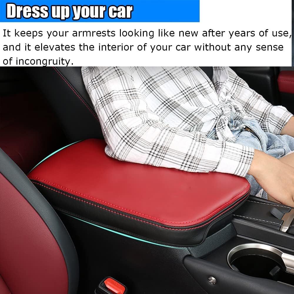 Kakash Custom Interior Accessories for Lexus NX 300 300h 2015 2016 2017 2018 2019 2020 2021 Leather Center Console Cover Armrest Pad,Waterproof
