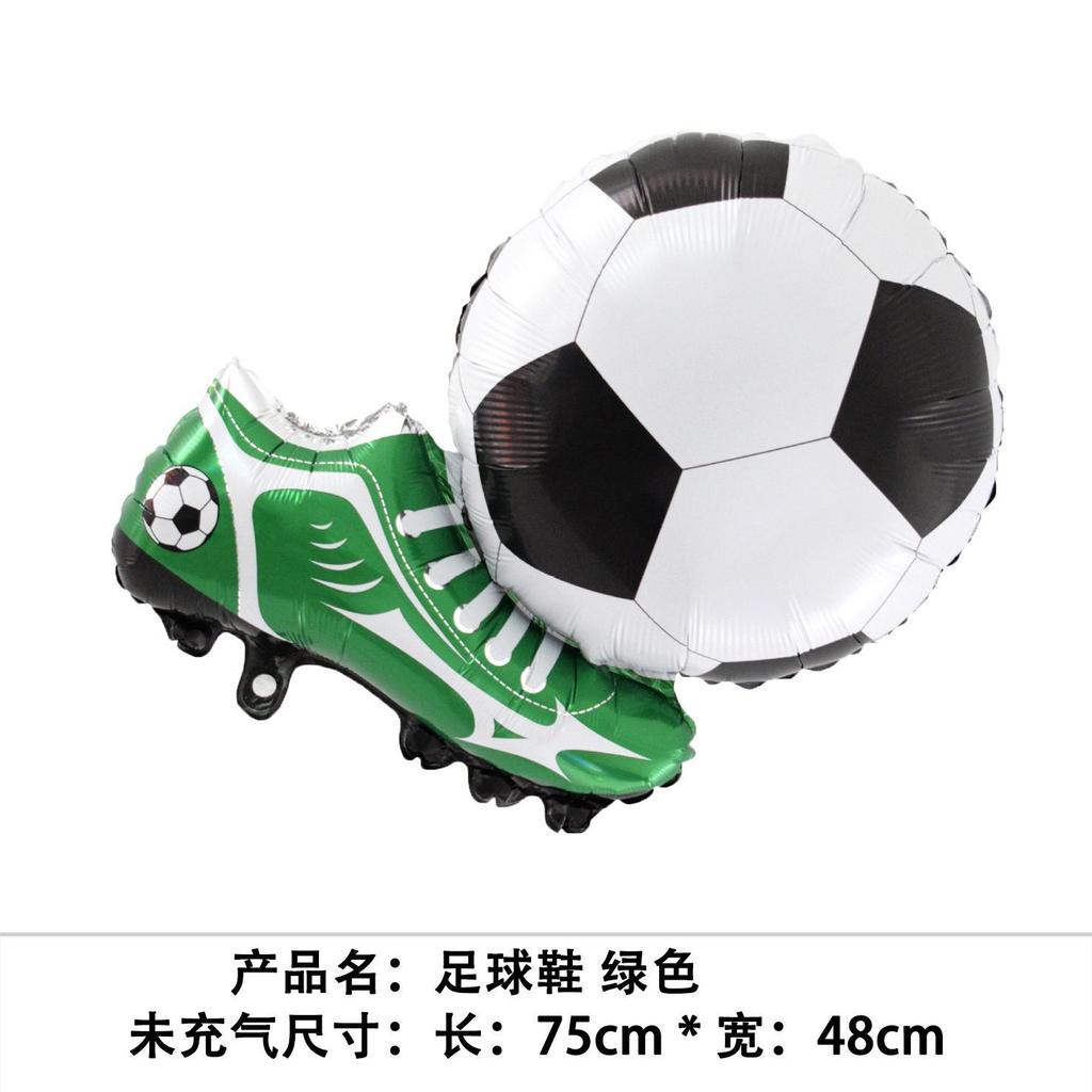 Aluminum Foil Balloon Set for Soccer Party Decorations