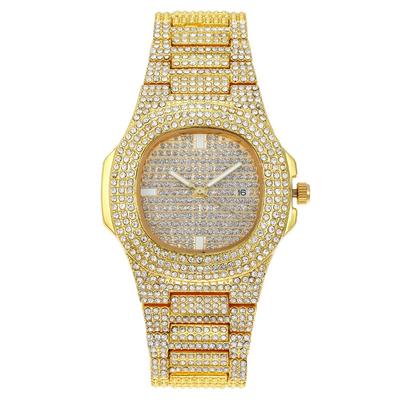 Sparkling Rhinestone Starry Sky Calendar Watch for Women  Fashion Quartz Wristwatch  Elegant Diamond Design  Multiple Colors