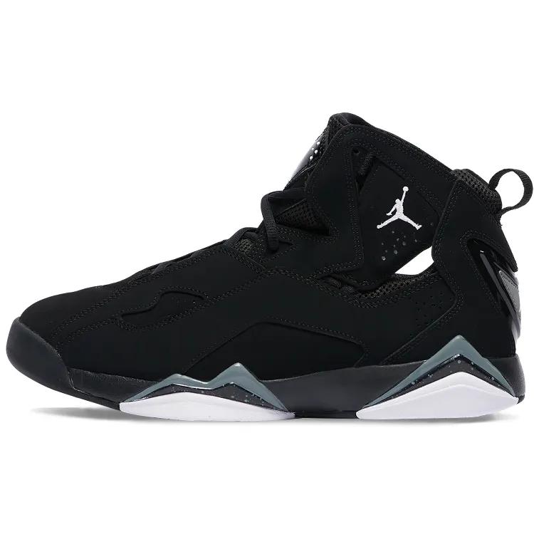 Air Jordan True Flight 'Black Cool Grey' (Unisex) White / Black-Cool Grey Vintage Basketball Shoes 342964 010