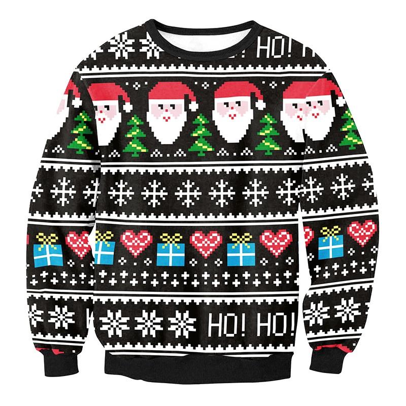 Premium New Ugly Xmas Christmas Sweater Vacation Santa Elf Novelly Sweatshirt For Women And Men
