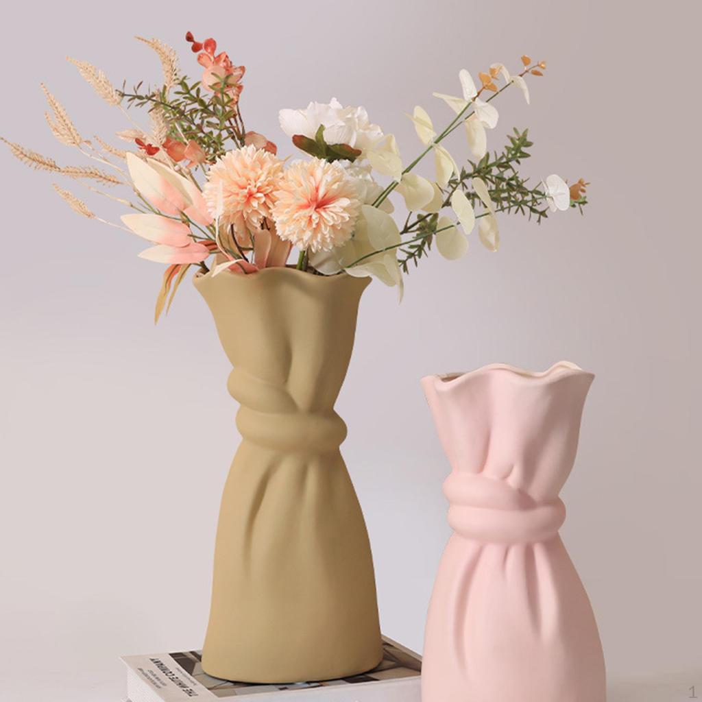 Creative Ceramic Flower Vase Bud Pot Arrangement for Cafe Home Dinner Table Ornament