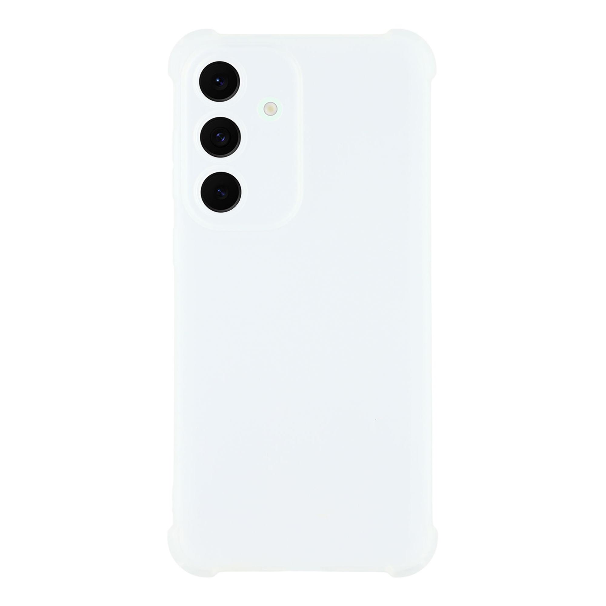 

For Samsung Galaxy S24+ Case Skin Touch Matte TPU Phone Back Cover Precise Cutouts Transparent White