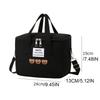 Canvas Mummy Bag Bear Multifunctional Single Shoulder Bag Baby Care Storage Picnic Dinner Container Women Handbag