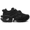FILA Space Textile, Synthetic Leather, TPU Low top Chunky Sneakers Women's Black F12W324103FBK