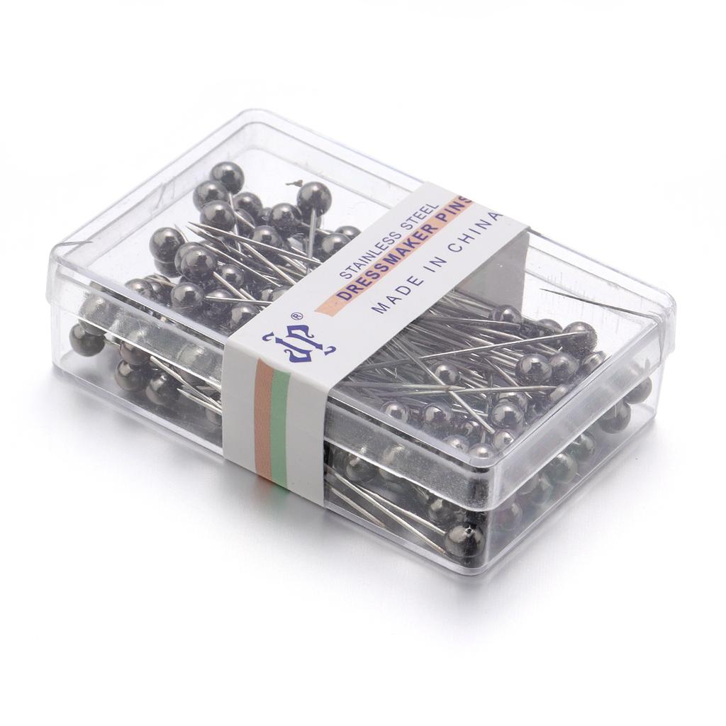 100Pcs Color Ball Head Pins Stainless Steel Pearl Big Head Sewing Pins for Clothing Positioning Supplies Sewing Supplies Tools